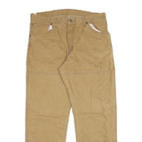 DICKIES Mens Regular Fit Jeans Beige Cotton Blend W36 L31 Workwear Utility