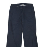 GAP Womens Polyester Blend Navy Regular Straight Trousers W32 L30 Casual Wear