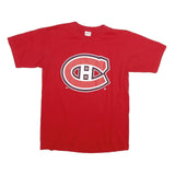 IDEAL Mens Red Montreal Canadiens T-Shirt M Short Sleeve Crew Neck Branded