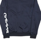 ADIDAS Mens Navy Blue Track Jacket XS Polyester Blend Zip Logo Sleeve