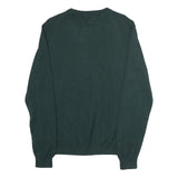 REPLAY Mens Green Jumper Plain Crew Neck Basic Knit M Casual Everyday Cotton