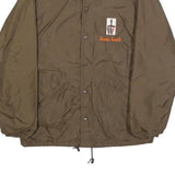 KING LOUIE Mens Brown Button Jacket S Polyester Plain Workwear Coat