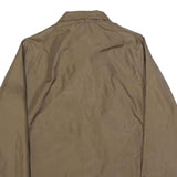 KING LOUIE Mens Brown Button Jacket S Polyester Plain Workwear Coat