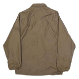 KING LOUIE Mens Brown Button Jacket S Polyester Plain Workwear Coat