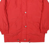 TOWNE Womens Red Jacket L Polyester Blend Plain Zip Closure Elastic Cuffs