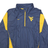 NIKE Mens Blue & Yellow West Virginia Storm-Fit Jacket S Polyester Zip Athletic