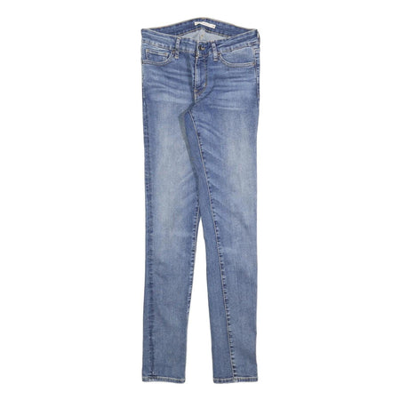 LEVI'S 711 Womens Jeans Blue Slim Skinny Denim Medium W28 L32 Stretch Zip Fly