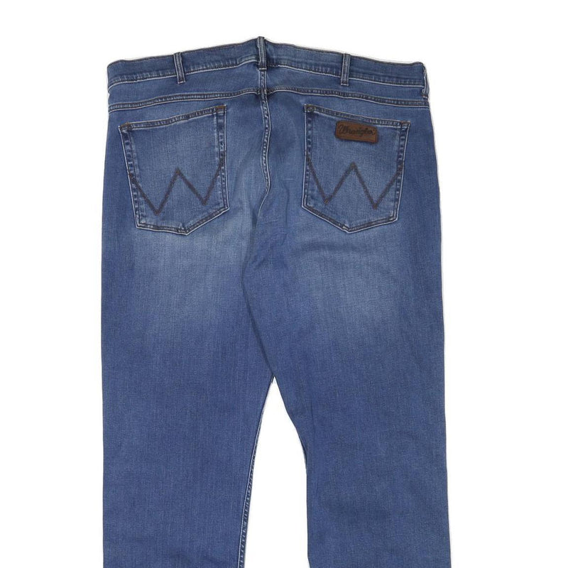 WRANGLER Mens Jeans Blue Regular Straight Denim Medium W38 L31 Classic Style