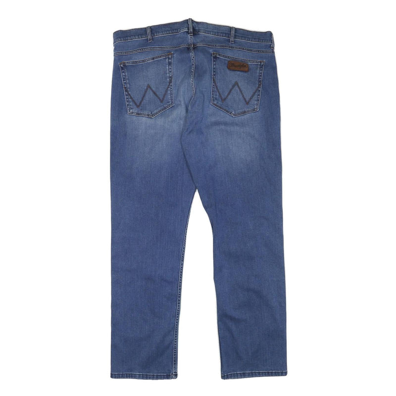 WRANGLER Mens Jeans Blue Regular Straight Denim Medium W38 L31 Classic Style