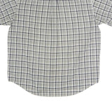 CHAPS RALPH LAUREN Mens White & Navy Checked Shirt XL Cotton Blend Casual