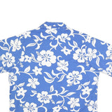 BENNY'S Mens Blue & White Floral Cotton Shirt 2XL Summer Casual Relaxed Fit