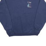 HANES Mens Navy Blue R Ranch Hornbrook Crew Neck XL Cotton Sweatshirt