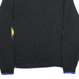 TWO HYPE Mens Black & Yellow Warriors Crew Neck Sweatshirt L Cotton Blend