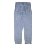 CARHARTT Mens Jeans Blue Regular Straight Denim Light W30 L31 Durable Casual