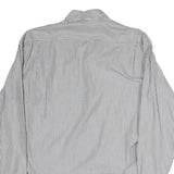 WESTBURY Mens Blue & White Stripe Cotton Blend Shirt L Classic Button-Down