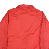 CURRENT SEEN Mens Red Jacket L Polyester Plain Button Closure Casual Outerwear
