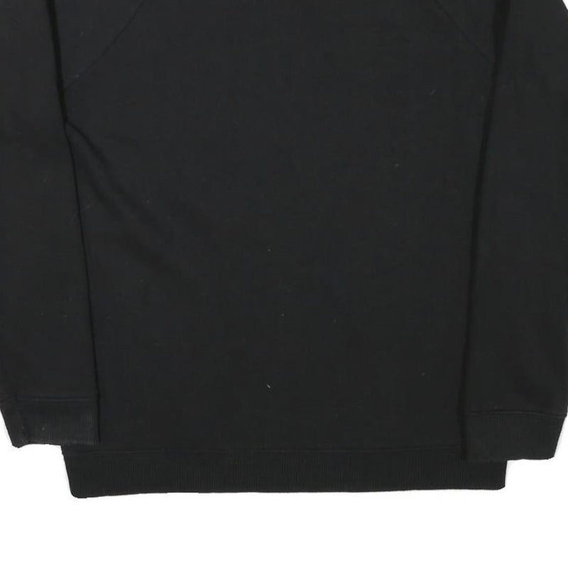 TOMMY HILFIGER Mens Black Crew Neck S Sweatshirt Cotton Blend Pullover
