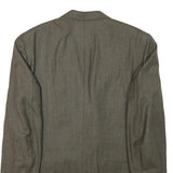 YVES SAINT LAURENT Mens Grey Wool Blend Classic Jacket M Woven Button Closure