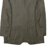 YVES SAINT LAURENT Mens Grey Wool Blend Classic Jacket M Woven Button Closure