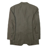 YVES SAINT LAURENT Mens Grey Wool Blend Classic Jacket M Woven Button Closure