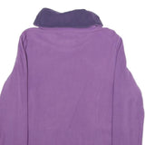 QUECHUA Womens Purple Plain Roll Neck Basic Knit L Jumper Outdoor Polyester