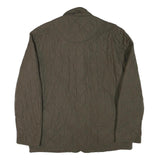 BARBOUR Womens Green Quilted Jacket L Polyester Blend Classic Button Fastening