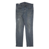 LEVI'S 511 BIG E Mens Slim Blue Denim Medium W34 L32 Slim Fit Signature Jeans