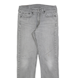 LEVI'S 514 Classic Mens Jeans Grey Regular Straight Denim Light W32 L29 Zip