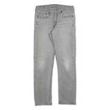 LEVI'S 514 Classic Mens Jeans Grey Regular Straight Denim Light W32 L29 Zip