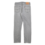 LEVI'S 514 Classic Mens Jeans Grey Regular Straight Denim Light W32 L29 Zip