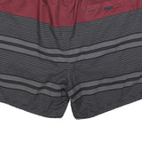 NAUTICA Mens Shorts Red & Black Striped XL W34 Casual Drawstring Swimwear
