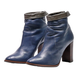 SAN MARINA Ankle Boots Blue Leather Womens UK 5