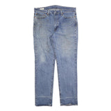LEVI'S 511 Slim Mens Jeans Blue Slim Skinny Denim Light Cotton Blend W36 L32 Zip