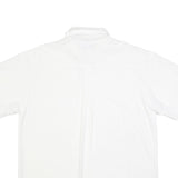 PACIFIC Mens White Cotton Blend Shirt L Casual Short Sleeve Front Pockets