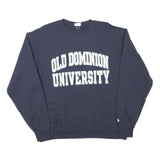 CHAMPION Mens Navy Blue Old Dominion University Crew Neck L Sweatshirt