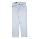 LEE Womens Jeans Blue Regular Straight Denim Light W32 L32 Zip Closure