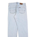 LEE Womens Jeans Blue Regular Straight Denim Light W32 L32 Zip Closure