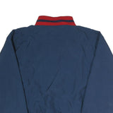 TAG Mens Navy & Red Baseball Embroidered Zip Jacket L Polyester Casual