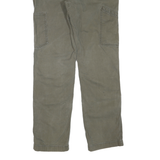 CARHARTT Mens Cotton Blend Relaxed Green W31 L32 Workwear Trousers Zip Closure