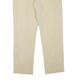 TOMMY HILFIGER Mens Cotton Blend Beige Regular Fit Straight Trousers W32 L30