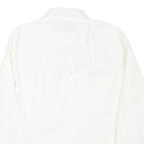 ARMANI JEANS Mens White Formal Shirt S Button Collar Cotton Blend Classic Fit