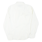 ARMANI JEANS Mens White Formal Shirt S Button Collar Cotton Blend Classic Fit