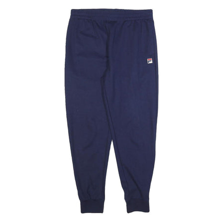 FILA Mens Joggers Navy Blue M W30 L28 Slim Tapered Cotton Blend Casual
