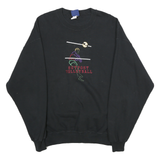 ORSMAN Mens Black Outpost Volleyball Crew Neck XL Cotton Blend Sweatshirt