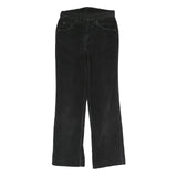 LEVI'S Mens Black Cotton Blend Regular Straight Trousers W29 L27 Classic Zip