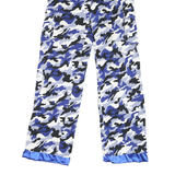 I AM GIA Womens Relaxed Blue White & Black Camouflage Cargo Trousers W26 L29