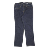 DKNY Womens Blue Regular Straight Denim Light W28 L26 Zip Cotton Blend Jeans
