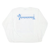 THE BEST Mens White Storm The Bastille Graphic T-Shirt XL Long Sleeve Crew Neck