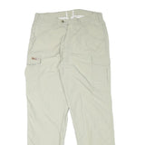 SUNWAY Mens Relaxed Beige Cargo Trousers W30 L31 Polyester Blend Zip Pockets
