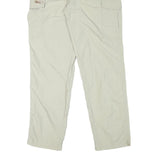 SUNWAY Mens Relaxed Beige Cargo Trousers W30 L31 Polyester Blend Zip Pockets